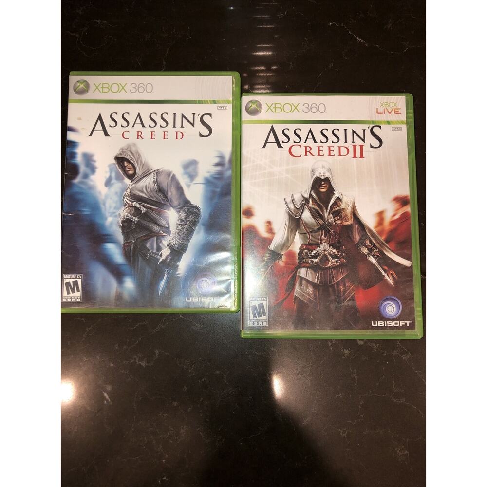 Set Of 2 Assassin's Creed I & II Bundle (Microsoft Xbox‎ 360, 2009)